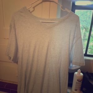 Blue V neck t shirt